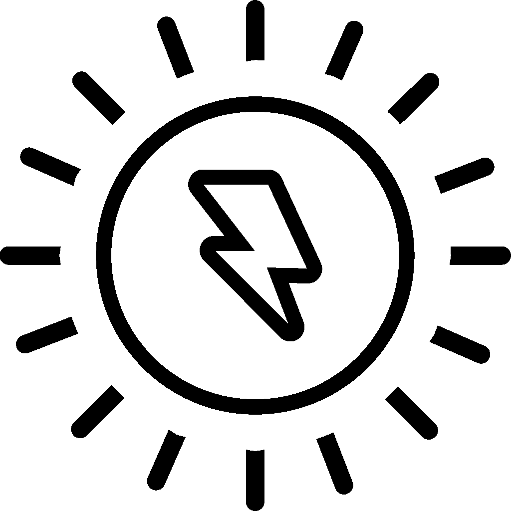 sun, electricity, energy, sunlight, solar, nature, photovoltaic, solar energy, sustainable, transparent, icon