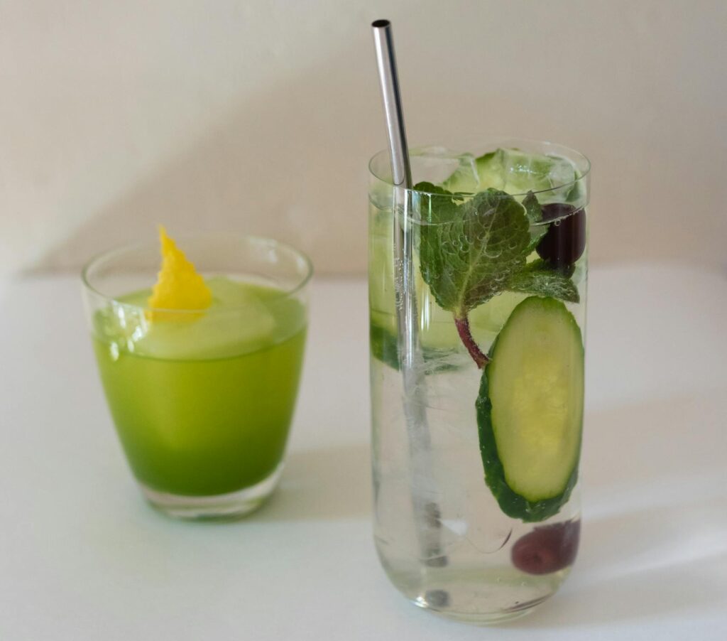natural ways to boost energy with infused water and green tea instead of sugary drinks